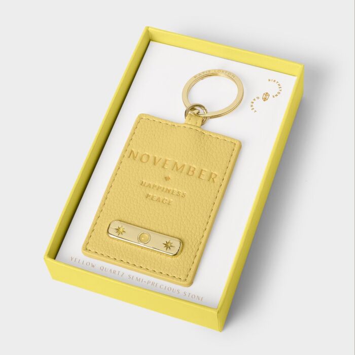 Katie Loxton Birthstone Keyring 'November'